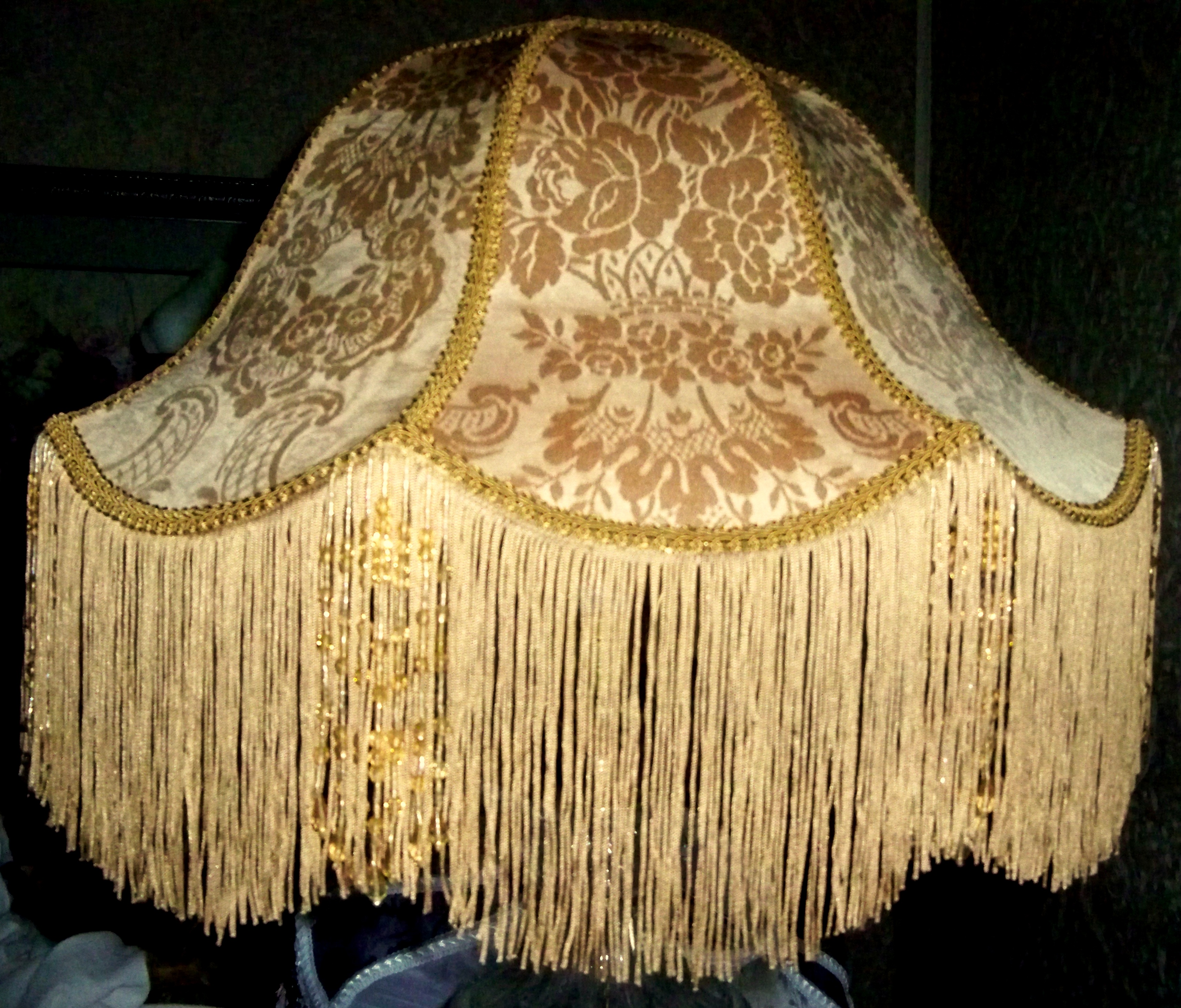 Enchanting Victorian Lampshades Large, Victorian Lamp Shades With Beaded Fringe